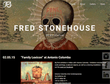 Tablet Screenshot of fredstonehouseart.com